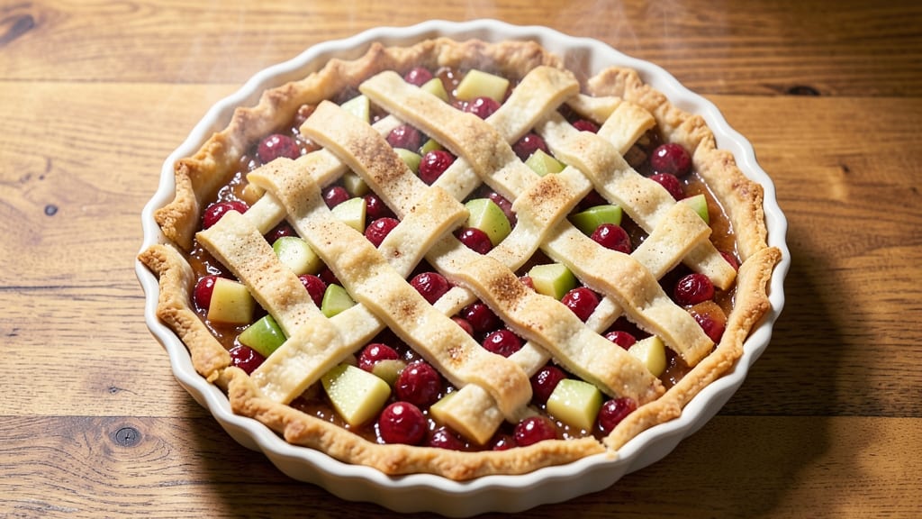 Canned Gooseberry and Granny Smith Apple Pie Recipe: Tart-Sweet Balance With Crispy Lattice Top