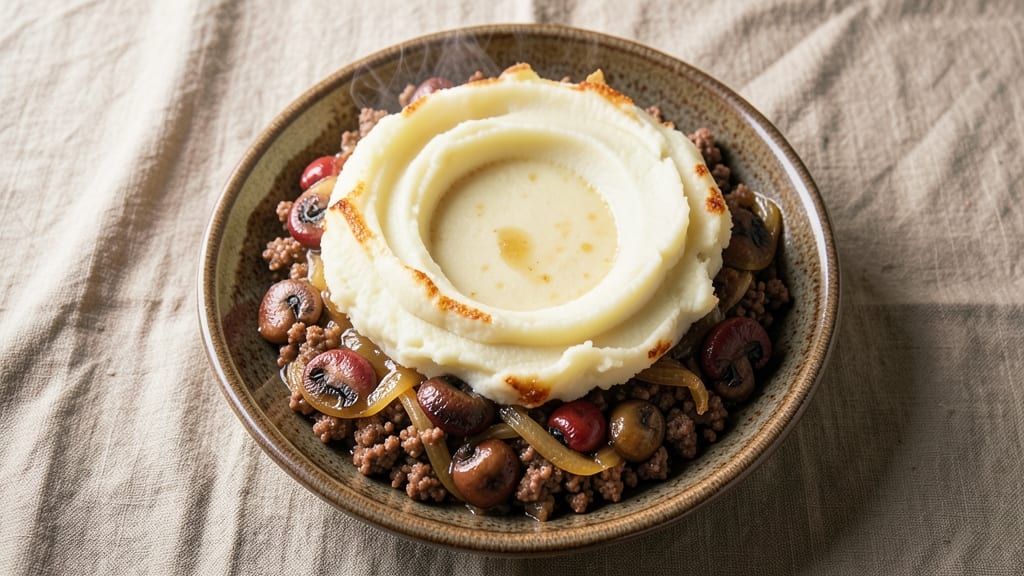 Lipton Soup Shepherd's Pie Recipe: Mashed Potato Crown Over Savory Meat & Veggie Filling