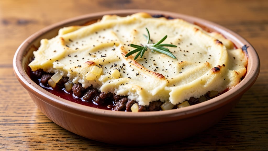 Shepherd's Pie Recipe Without Vegetables: Creamy Mashed Potato Crown Over Savory Beef
