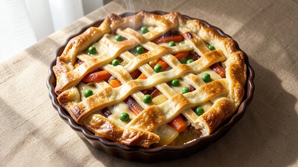 Vegetable Pot Pie Recipe Easy: Golden Crust Over Savory Veggie Heaven